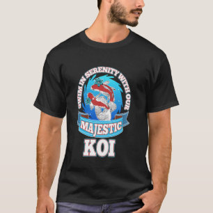 Camiseta Magníficos Koi Nade Serenidade Koi Carpa Peixe Car