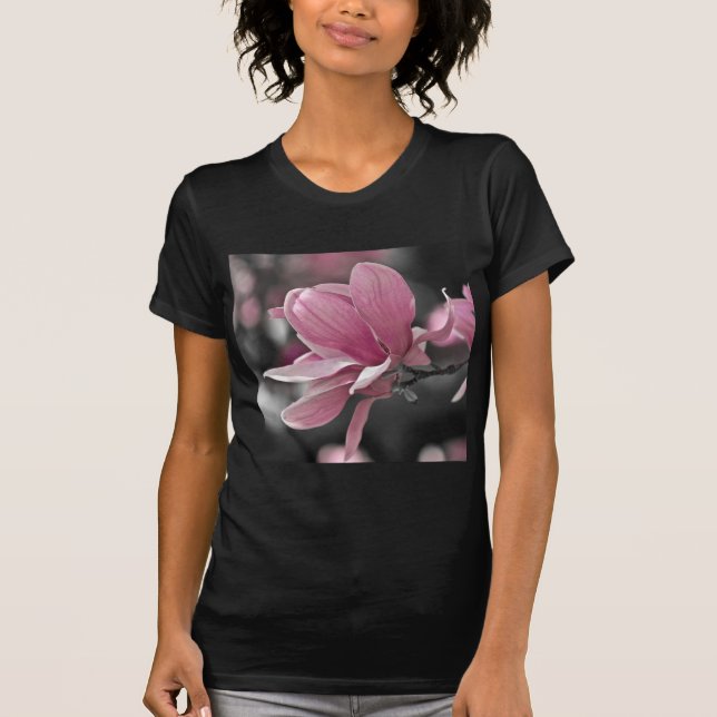 Camiseta Magnólia-Japonesa Saucer Rosa (Frente)