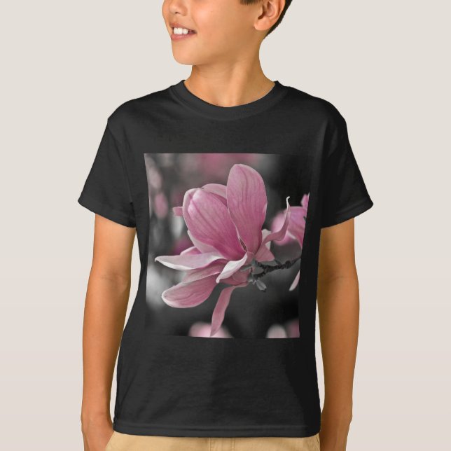 Camiseta Magnólia-Japonesa Saucer Rosa (Frente)