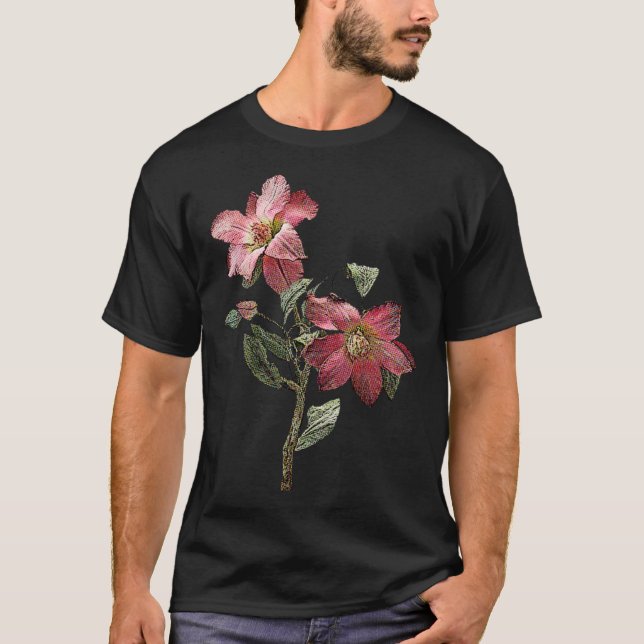 Camiseta Magnolias Rosa (Frente)