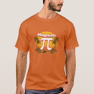 Camiseta Magnum Pi Engraçado Vintage Pôr do Sol Ilha Havaia