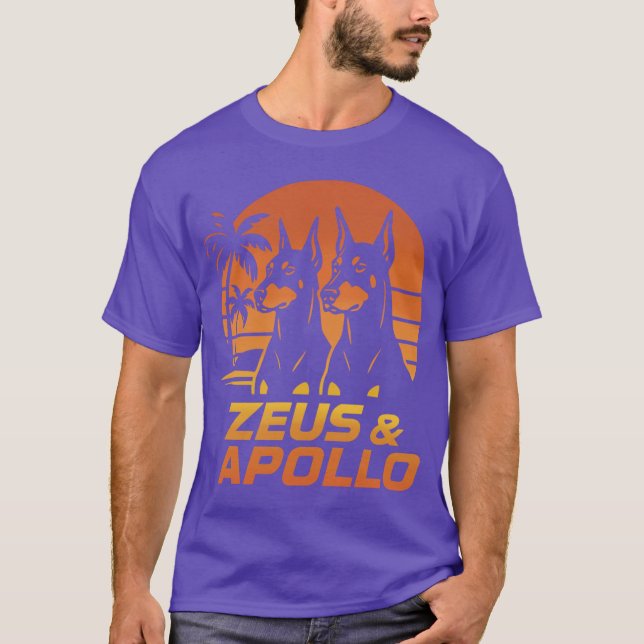 Camiseta Magnum PI Zeus e Apolo retrô (Frente)