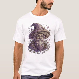 Camiseta Mago Cogumelo Homem Velho - Cristal Místico