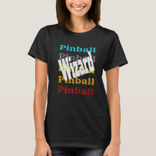 Camiseta Mago do Pinball Jogo de Vídeo Retro Arcade Jogador