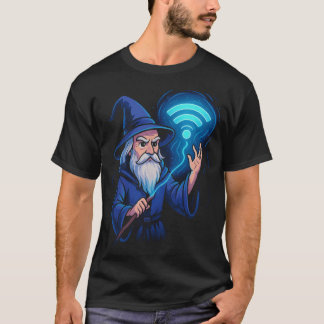 Camiseta Mago do WiFi Mágico Sinal de Internet Nerd Diverti