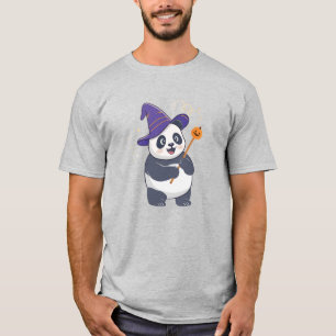 Camiseta Mago Panda Caprichoso com Chapéu Mágico