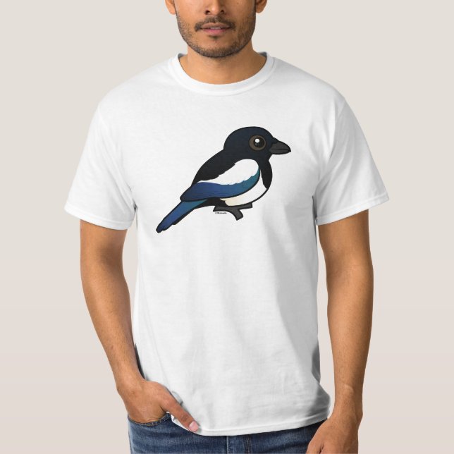 Camiseta Magpie Preto-faturado (Frente)
