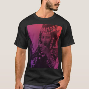 Camiseta Magrebe Vermelha Rosa Oulada Naïl Berber Girl T-S