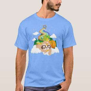 Camiseta Magro Arco-Íris Unicórnio Preguiçoso Preguiçoso Pr