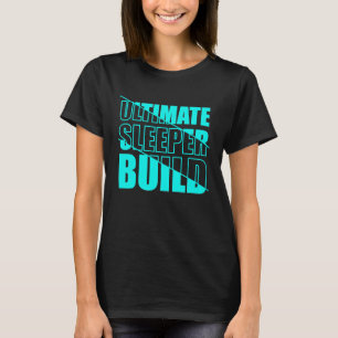 Camiseta Magro forte atleta de ginásio construção de sono f