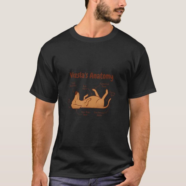 Camiseta Magyar Vizsla, Cão Húngaro, Cão de Raça, Cão (Frente)
