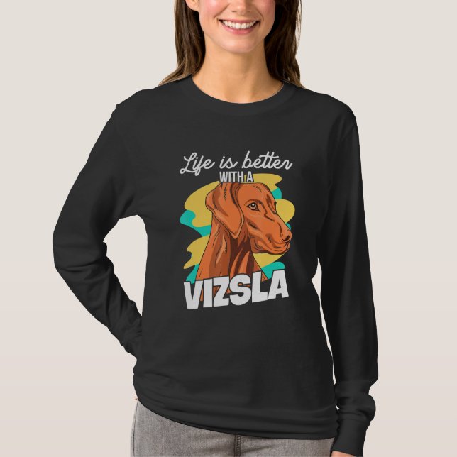 Camiseta Magyar Vizsla Design para um proprietário Magyar V (Frente)
