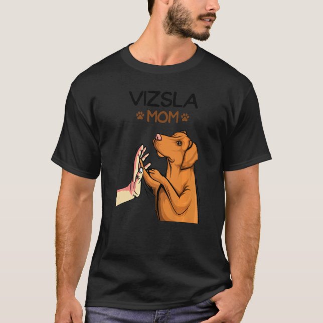 Camiseta Magyar Vizsla Mãe Cão Mama Mulheres (Frente)