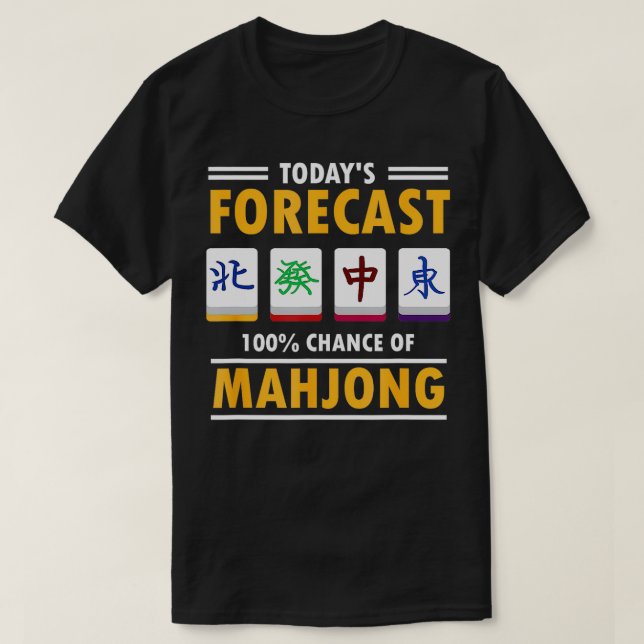 Camiseta Mah Jong Previu 100 Chances De Mahjong (Frente do Design)
