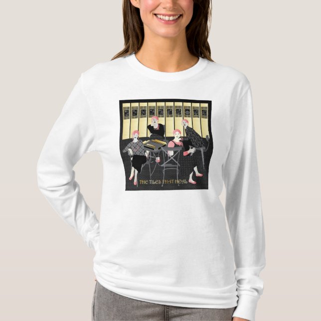 Camiseta Mah Jongg Os Azulejos Que Curam (Frente)