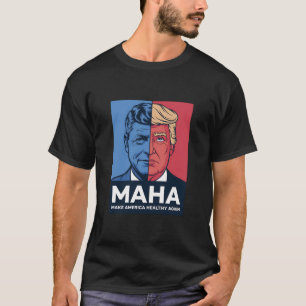 Camiseta MAHA Faça os EUA Saudáveis Novamente Trump 2024