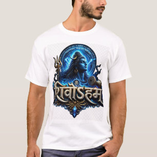 Camiseta Mahakal Shiva – Spi Azul Cósmico do Senho