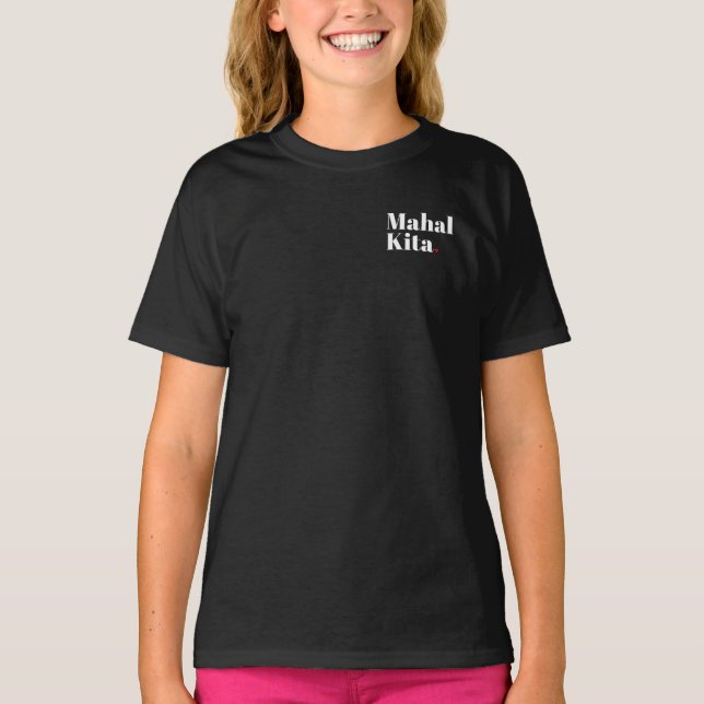 Camiseta Mahal Kita Pocket Impressão Dark Shirt (Frente)