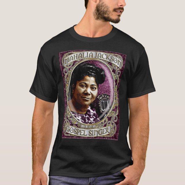 Camiseta Mahalia Jackson Gospel Singer D- 1 Shirt Premium T (Frente)