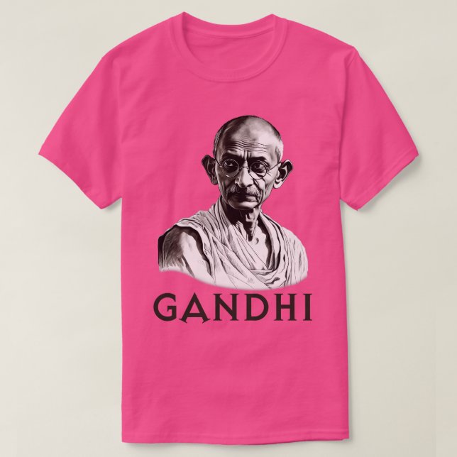 Camiseta Mahatma Gandhi 1 (Frente do Design)