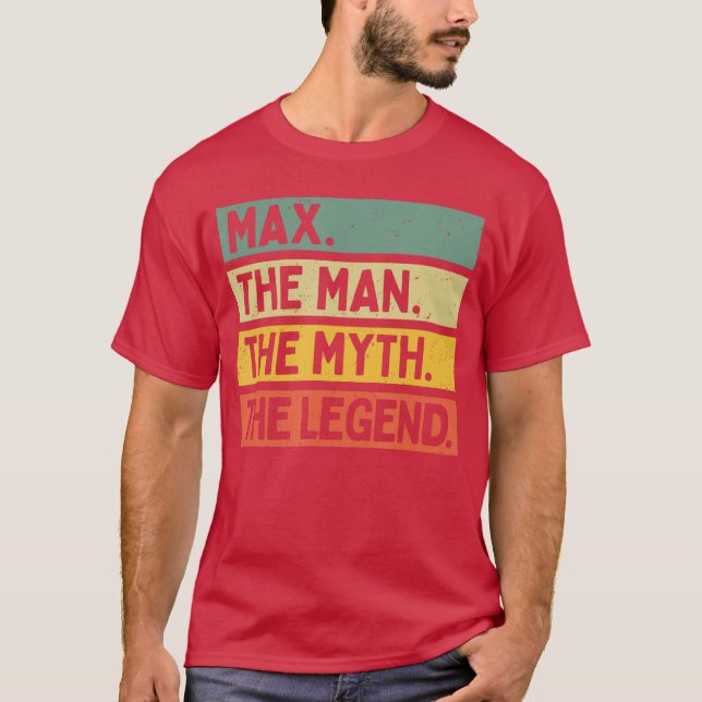 Camiseta Mahe Manhe Mythhe Legend Funny Personalized Quote  (Frente)