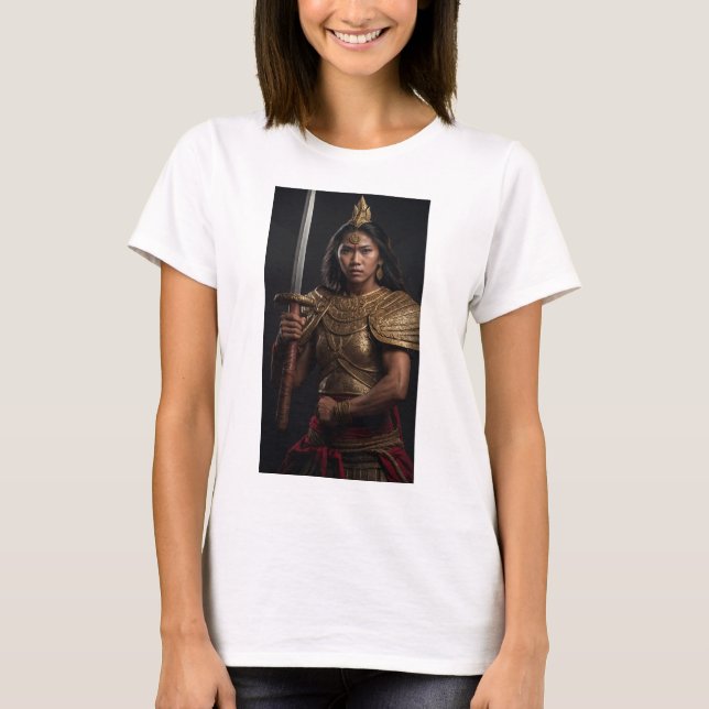 Camiseta Mahesa Jenar: A Lendária Guerreira de Demak (Frente)