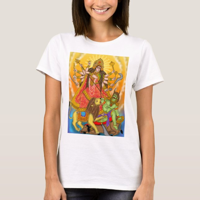 Camiseta Mahishasur Mardini Durga T-Shirt (Frente)