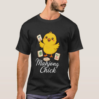 Camiseta Mahjong Chick Chinese Game