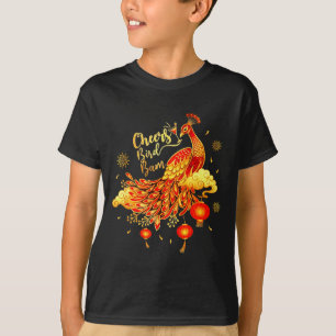 Camiseta Mahjong de Ervilha Vivas Pássaro Bam Jogo Chinês d