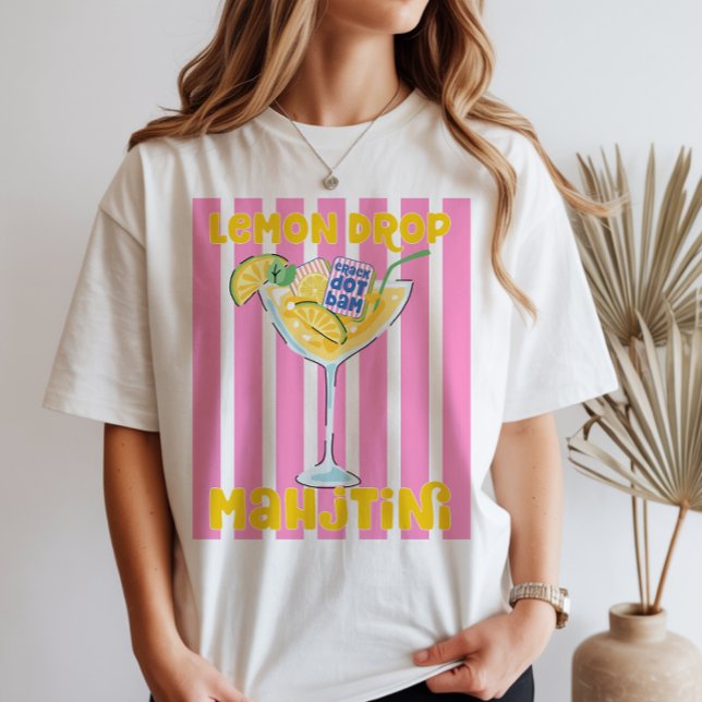Camiseta Mahjong do Martini Lemon Drop (Criador carregado)