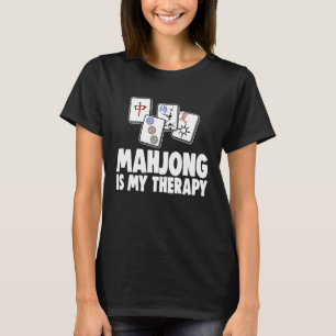 Camiseta Mahjong é o meu jogo de mulheres em terapia