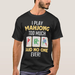 Camiseta Mahjong Gamer Conselho Game China Japão Mah Jong