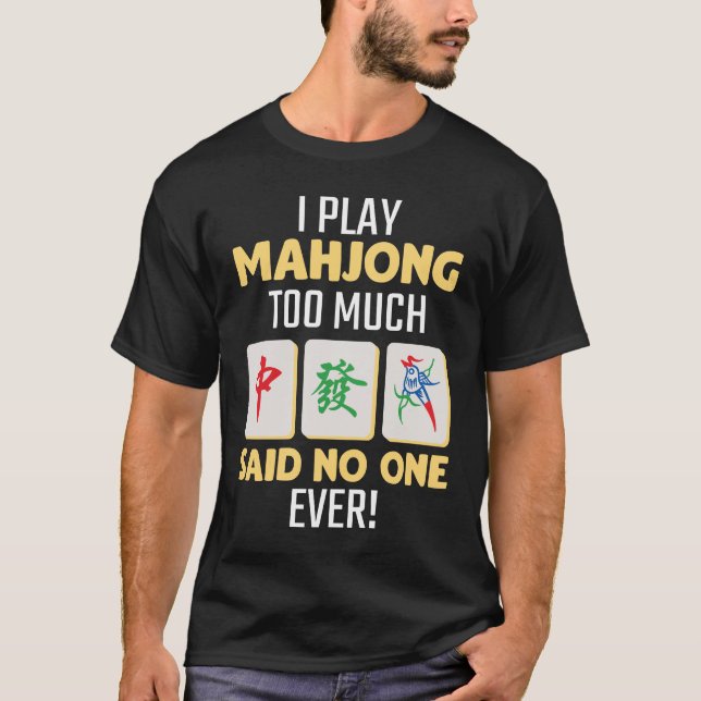 Camiseta Mahjong Gamer Conselho Game China Japão Mah Jong (Frente)