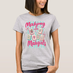 Camiseta Mahjong, Mahjong Com Mahgirls, Noite de Jogos de V