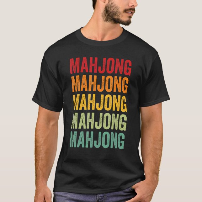 Camiseta Mahjong Mahjong Hobbyist - Design (Frente)