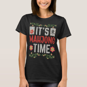 Camiseta Mahjong Mahjong Jogadores Hora de Mahjong