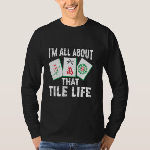 Camiseta Mahjong Sobre Esse Azulejo, Azulejos Chineses Mah
