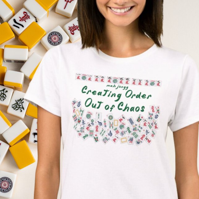 Camiseta MahJongg Criando Ordem fora do Caos (Criador carregado)