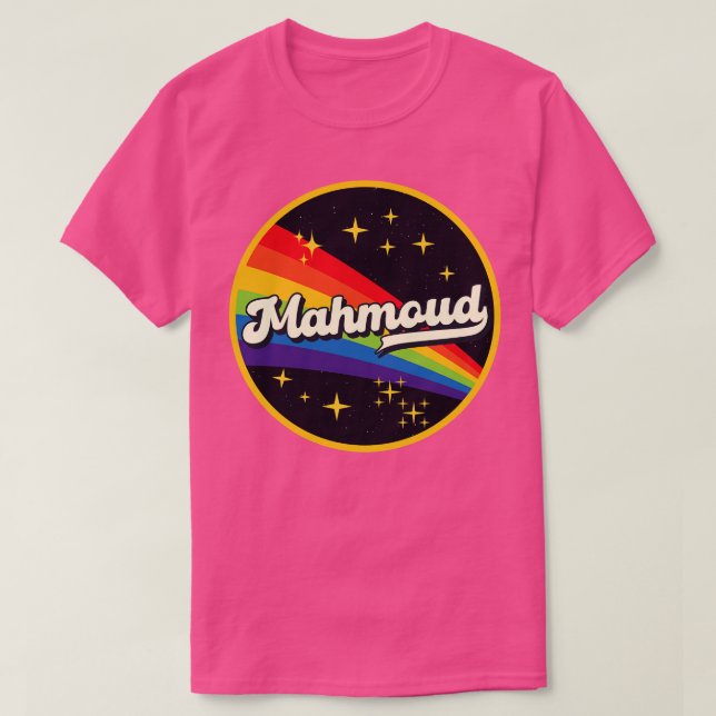 Camiseta Mahmoud Rainbow No Space Vintage Style (Frente do Design)