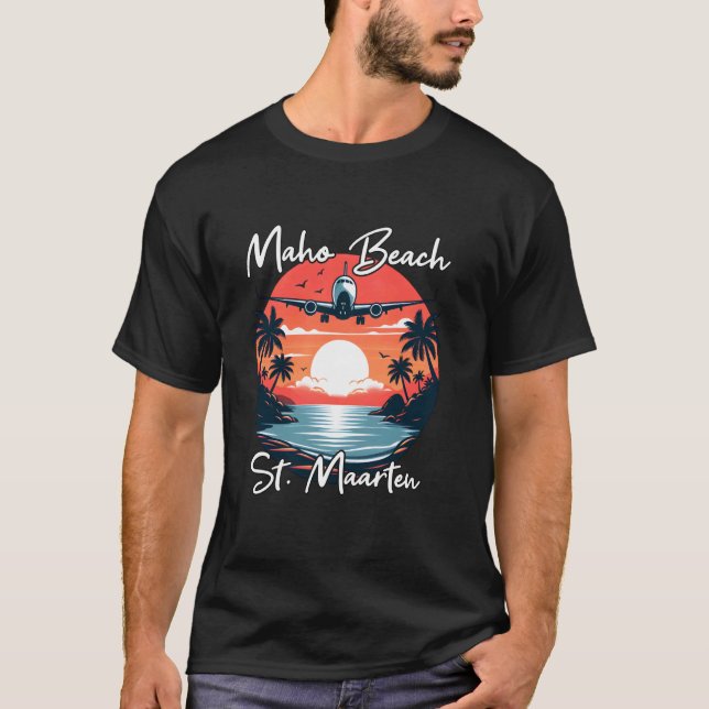 Camiseta Maho Beach Rua Maarten (Frente)