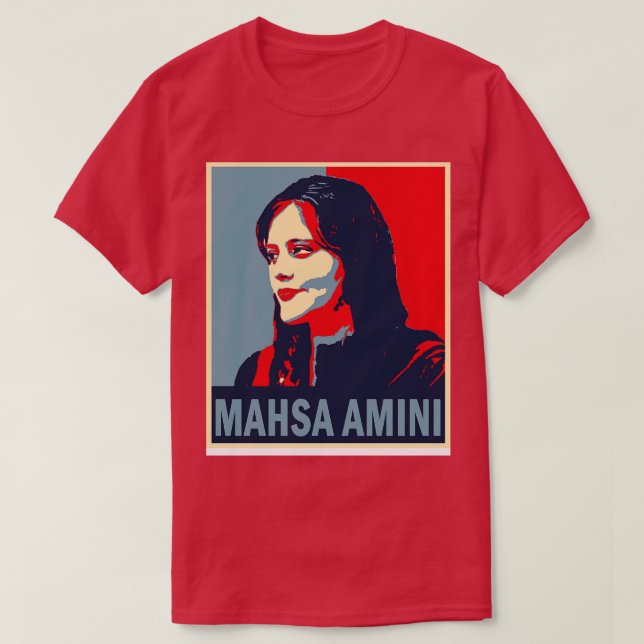 Camiseta Mahsa Amini 4 (Frente do Design)