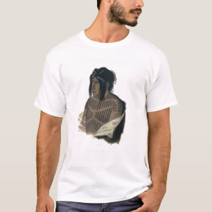 Camiseta Mahsette-Kuiuab, chefe dos indianos do Cree, placa