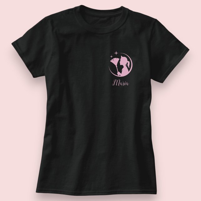 Camiseta Maid Cleaning House Black Pink Sparkling Business (Criador carregado)