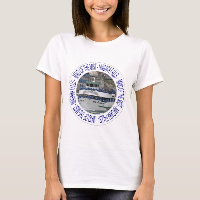 Camiseta Maid de neblina - Niagara Falls (Frente)