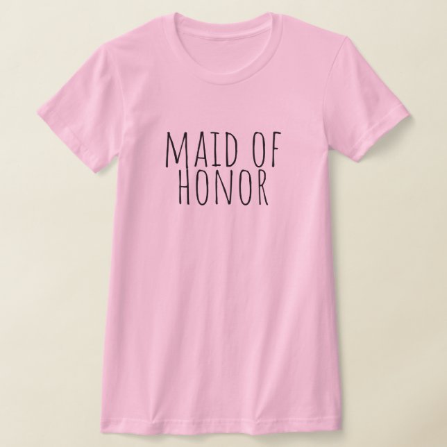 Camiseta Maid Of Honor Bridal Party Wedding (Postura )