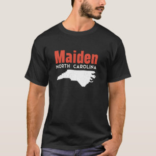 Camiseta Maiden North Carolina EUA State America Viagem