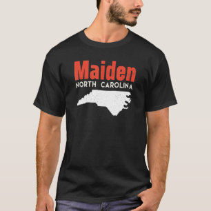 Camiseta Maiden North Carolina EUA State America Viagem