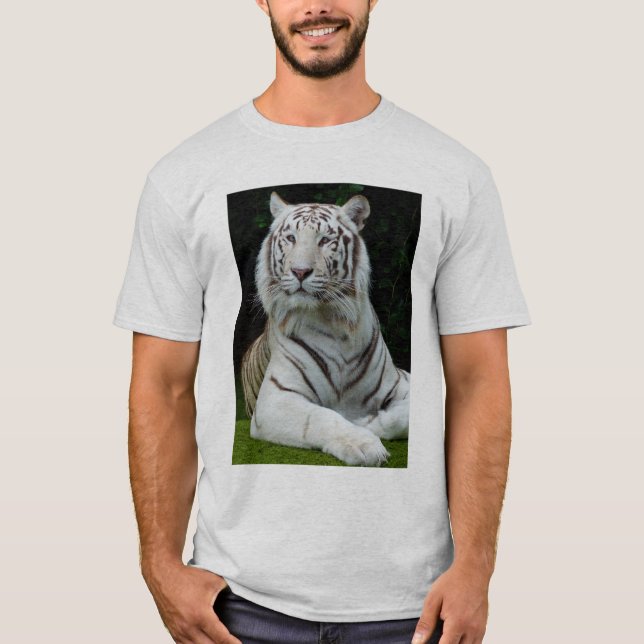 Camiseta Maiestosa Branca de Tigre (Frente)