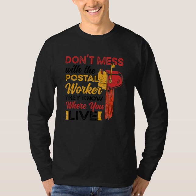 Camiseta Mail Carrier Mailman Postal Worker (Frente)
