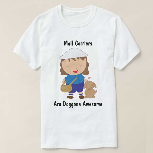 Camiseta Mail Carrier Postal Worker Apreciação Feminino (Frente do Design)